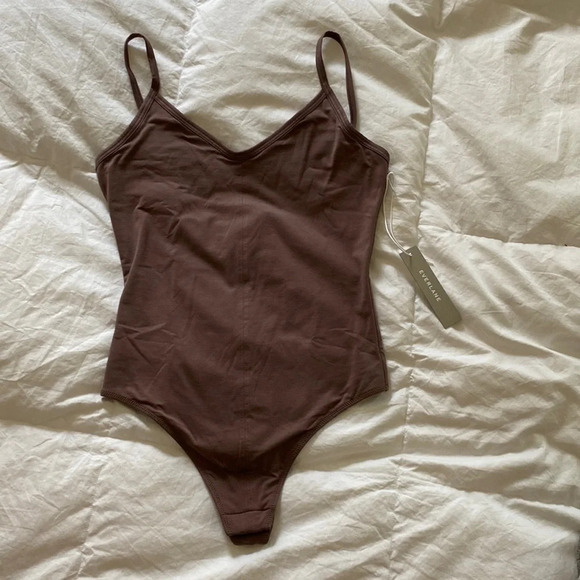NWT EVERLANE Thong Bodysuit - Peppercorn XXS - Picture 3 of 10